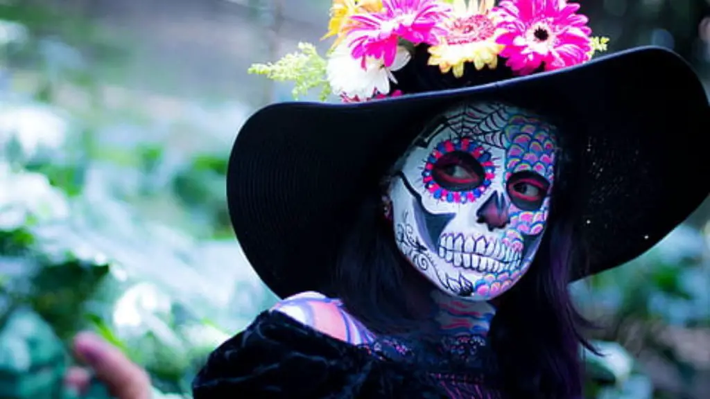 Day of the Dead Lady in Hat
